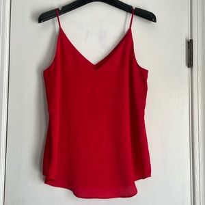 NWT Express V-Neck Silky Camisole Red XS
